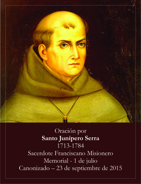 *SPANISH* St. Junipero Serra Prayer Card
